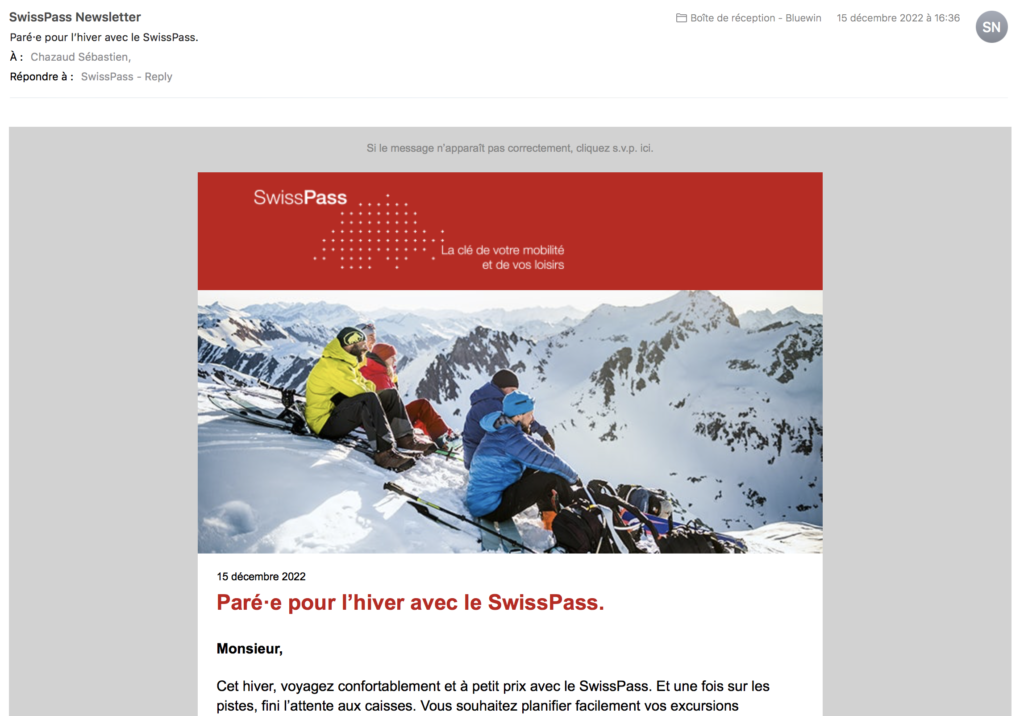email de SwissPass